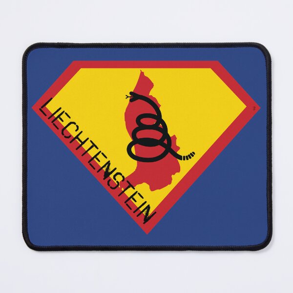 Item preview, LIECHTENSTEINER SHIELD - Freedom Is The Superpower - Modern Gadsden Snake Flag - Dont Tread On Me SUPERHERO LIECHTENSTEIN spellout design designed and sold by pelagio.