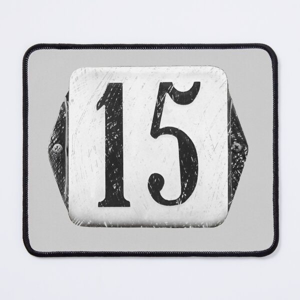 Item preview, Vintage Sign distressed number 15 designed and sold by suekieper.