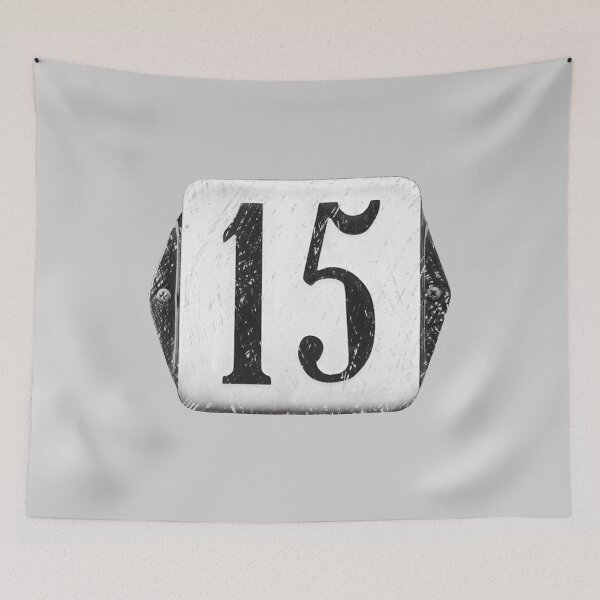 Item preview, Vintage Sign distressed number 15 designed and sold by suekieper.