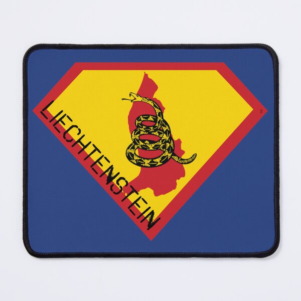 Item preview, LIECHTENSTEINER SHIELD - Freedom Is The Superpower - Gadsden Snake Flag - Dont Tread On Me SUPERHERO LIECHTENSTEIN spellout design designed and sold by pelagio.