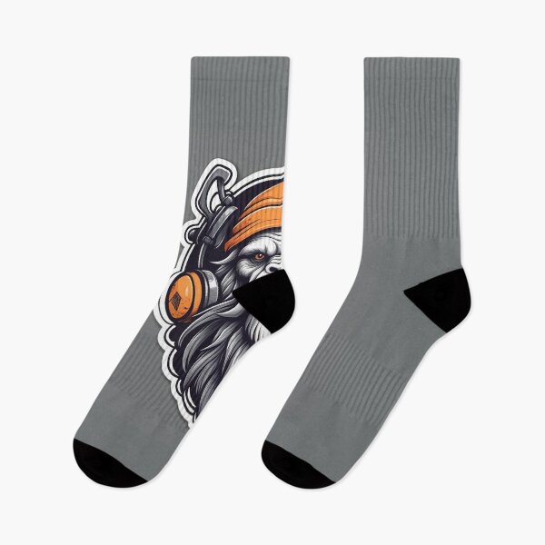 Item preview, Cool Bearded Gorilla with Headphones Sticker | Urban Streetwear Art designed and sold by ethnicdigital.