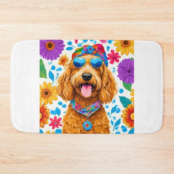 Item preview, Groovy 1970s Goldendoodle – Hippy Vibes & Psychedelic Style designed and sold by Fredster1966.