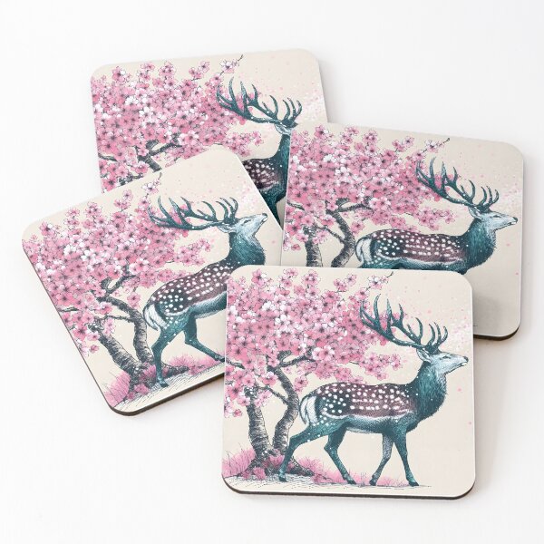 Item preview, Graceful Deer Under Sakura Canopy designed and sold by inkNext.
