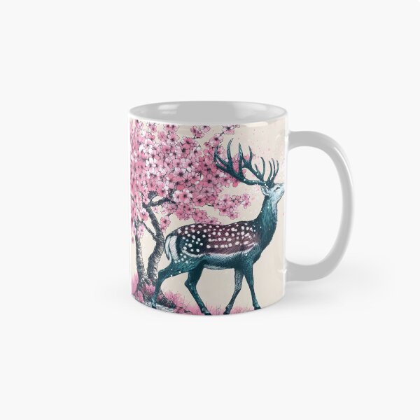 Item preview, Graceful Deer Under Sakura Canopy designed and sold by inkNext.