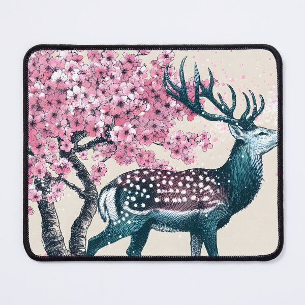 Item preview, Graceful Deer Under Sakura Canopy designed and sold by inkNext.