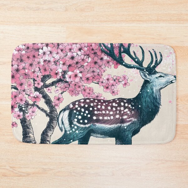 Item preview, Graceful Deer Under Sakura Canopy designed and sold by inkNext.