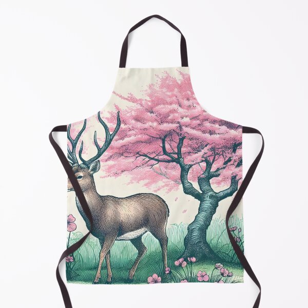 Item preview, Deer in Sakura Canopy Bliss designed and sold by inkNext.