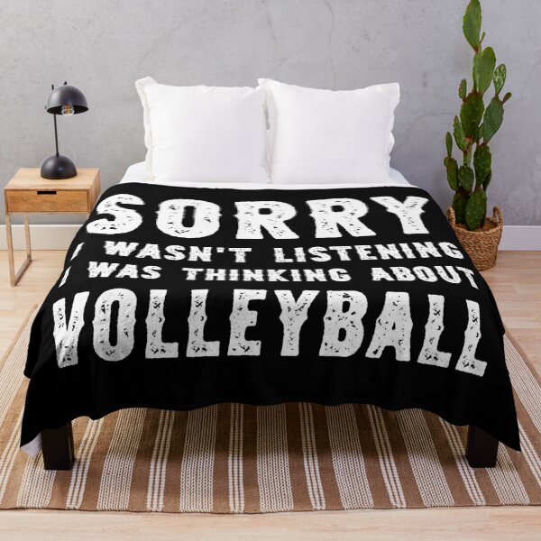Item preview, Sorry I Wasn't Listening I Was Thinking About Volleyball Funny designed and sold by RareBunny.