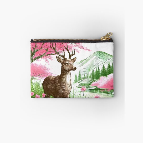 Item preview, Deer Under Sakura Canopy designed and sold by inkNext.