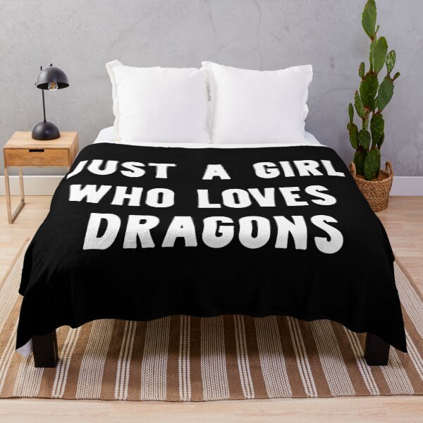 Item preview, Just A Girl Who Loves Dragons Funny Dragon Lover designed and sold by RareBunny.