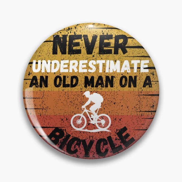 Item preview, Never underestimate an old man on a bicycle designed and sold by Trekwise Apparel.