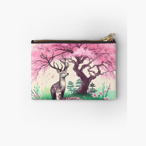 Item preview, Deer in Sakura Paradise designed and sold by inkNext.