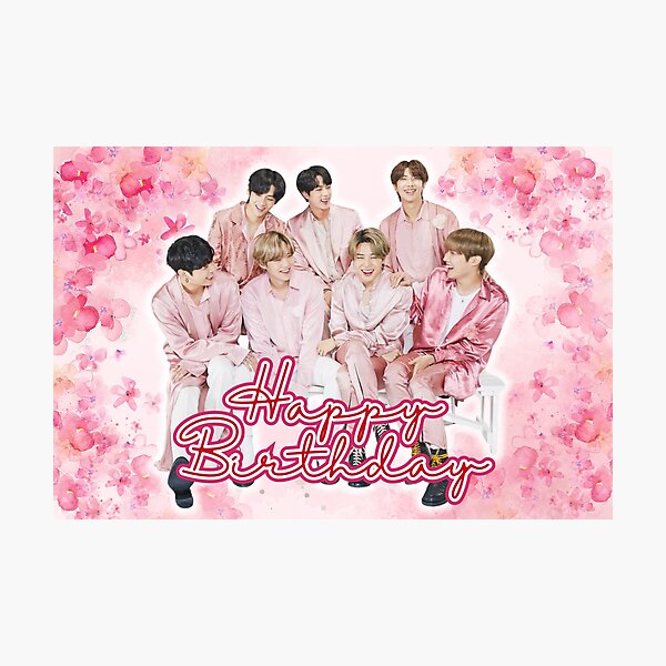 Item preview, Happy Birthday bts designed and sold by jaofnn.