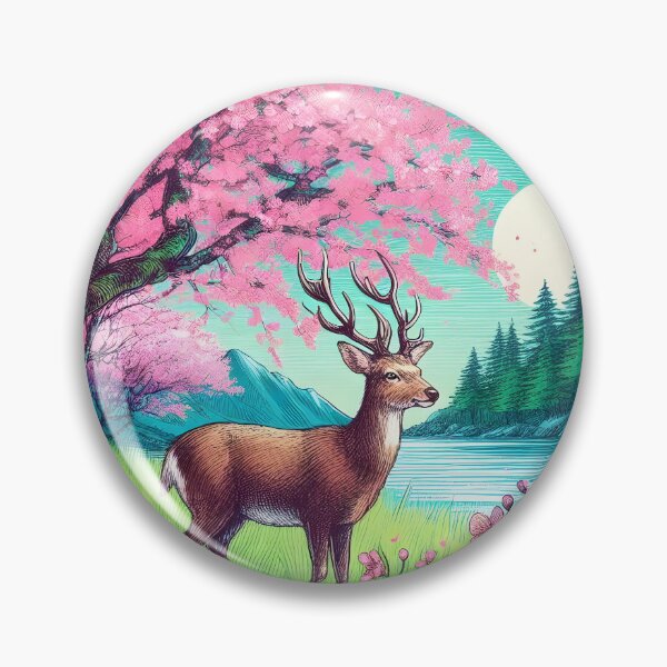 Item preview, Deer by Sakura Canopy Lake designed and sold by inkNext.