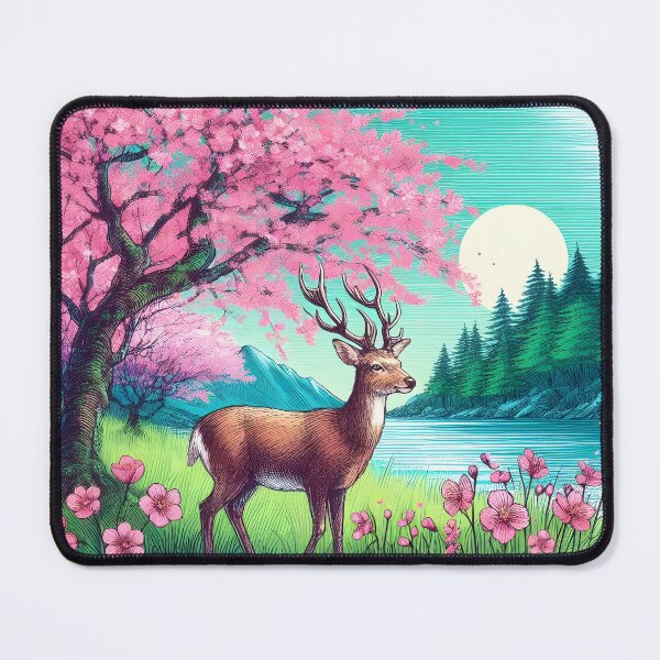 Item preview, Deer by Sakura Canopy Lake designed and sold by inkNext.