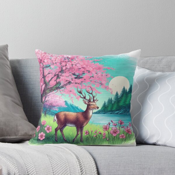 Item preview, Deer by Sakura Canopy Lake designed and sold by inkNext.