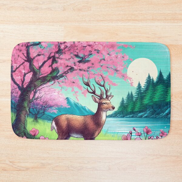 Item preview, Deer by Sakura Canopy Lake designed and sold by inkNext.