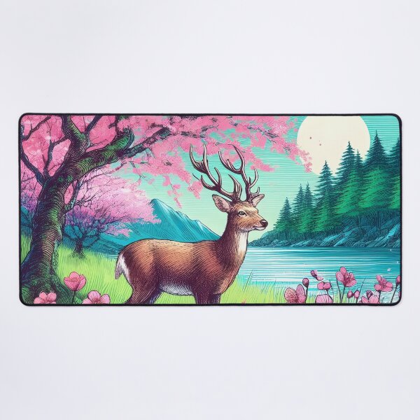 Item preview, Deer by Sakura Canopy Lake designed and sold by inkNext.