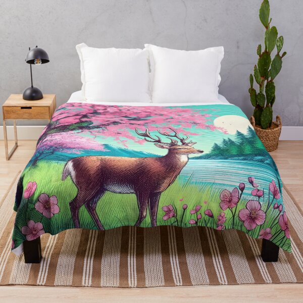 Item preview, Deer by Sakura Canopy Lake designed and sold by inkNext.