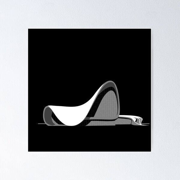 Item preview, Heydar Aliyev Center designed and sold by Architecture Posters.