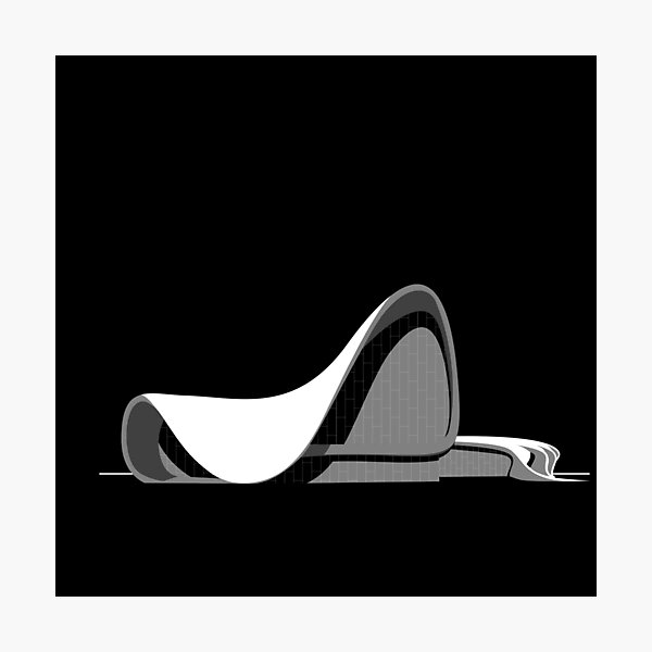 Item preview, Heydar Aliyev Center designed and sold by Architecture Posters.