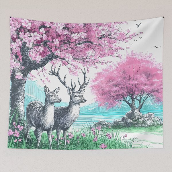 Item preview, Deer by Sakura Lake Bliss designed and sold by inkNext.