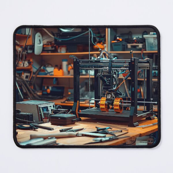 Item preview, a cluttered and vintage-inspired workshop space. designed and sold by CheerForGoods.