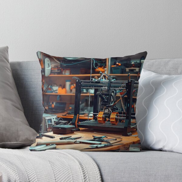 Item preview, a cluttered and vintage-inspired workshop space. designed and sold by CheerForGoods.