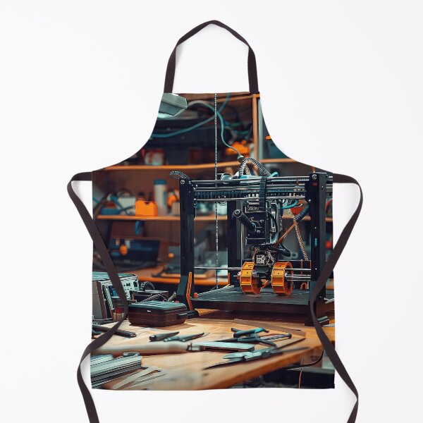 Item preview, a cluttered and vintage-inspired workshop space. designed and sold by CheerForGoods.