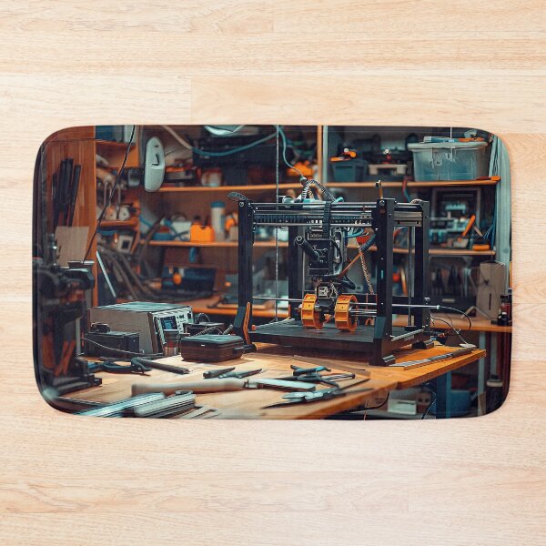 Item preview, a cluttered and vintage-inspired workshop space. designed and sold by CheerForGoods.