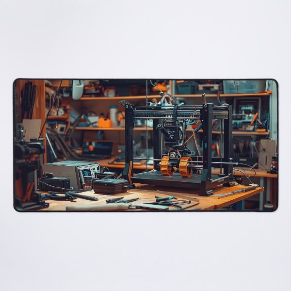 Item preview, a cluttered and vintage-inspired workshop space. designed and sold by CheerForGoods.
