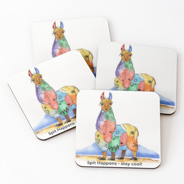 Item preview, Spit Happens - Llama  designed and sold by Mojaniart.