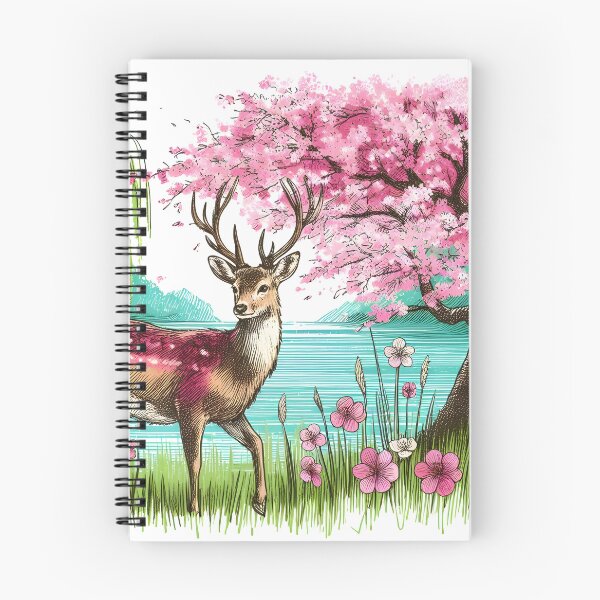 Item preview, Deer by Tranquil Sakura Lake designed and sold by inkNext.