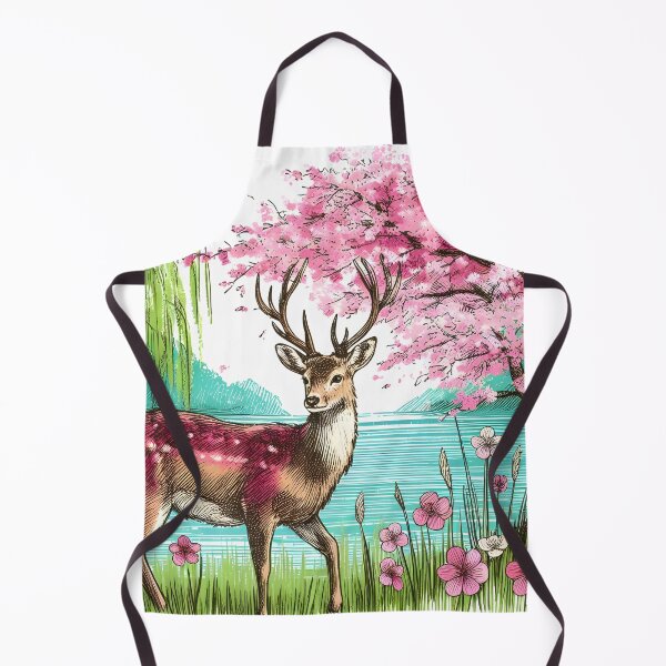Item preview, Deer by Tranquil Sakura Lake designed and sold by inkNext.