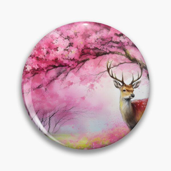Item preview, Sakura Bliss: Deer in Bloom designed and sold by inkNext.
