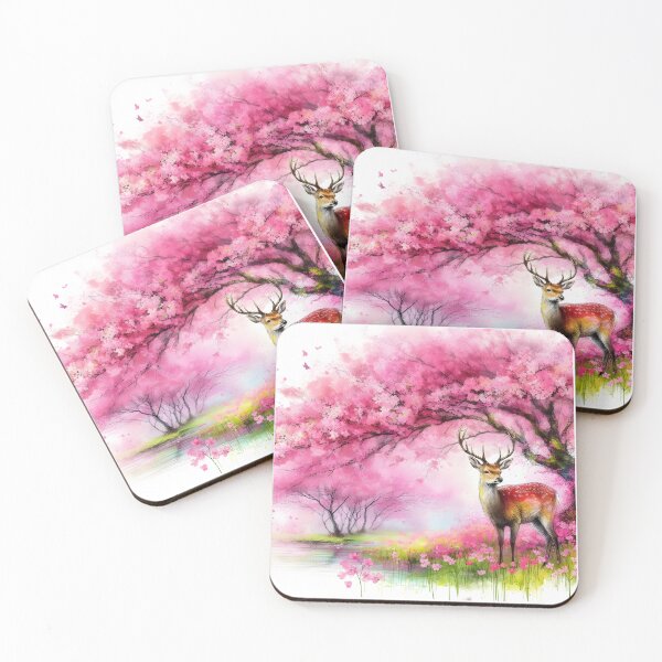 Item preview, Sakura Bliss: Deer in Bloom designed and sold by inkNext.