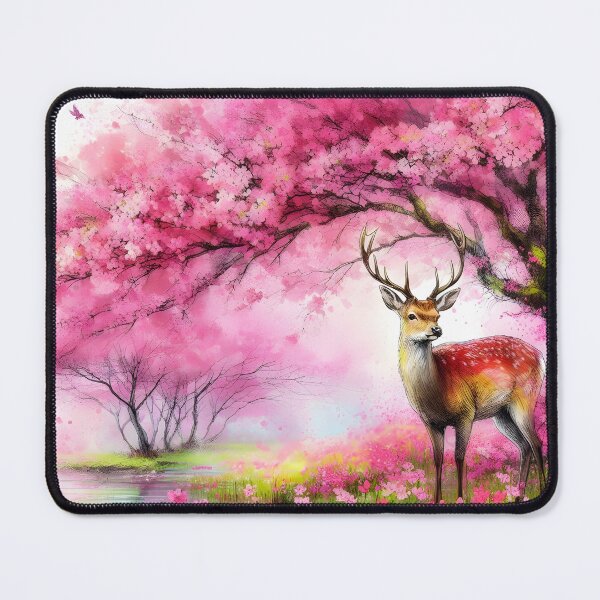 Item preview, Sakura Bliss: Deer in Bloom designed and sold by inkNext.