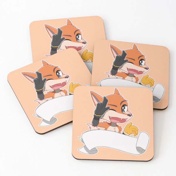 Item preview, Anthro Fox con pancarta en blanco designed and sold by Vidard Corner.