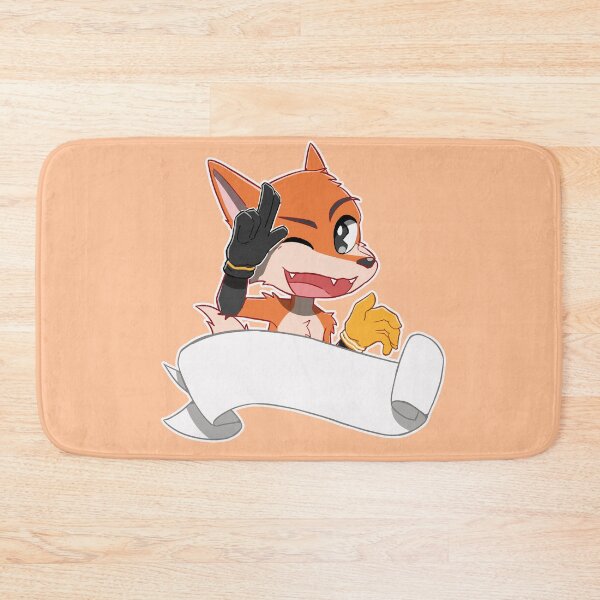 Artikelvorschau, Anthro Fox mit leerem Banner entworfen und verkauft von Vidard Corner.