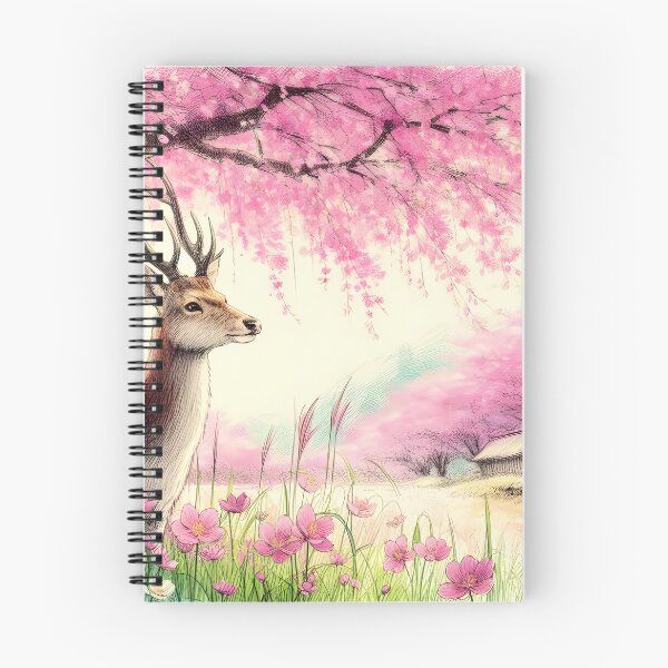 Item preview, Deer in Sakura Serenity designed and sold by inkNext.
