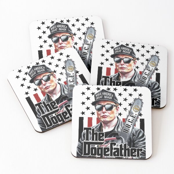 Item preview, The Dogefather Elon Musk designed and sold by Roy & Tiffany.