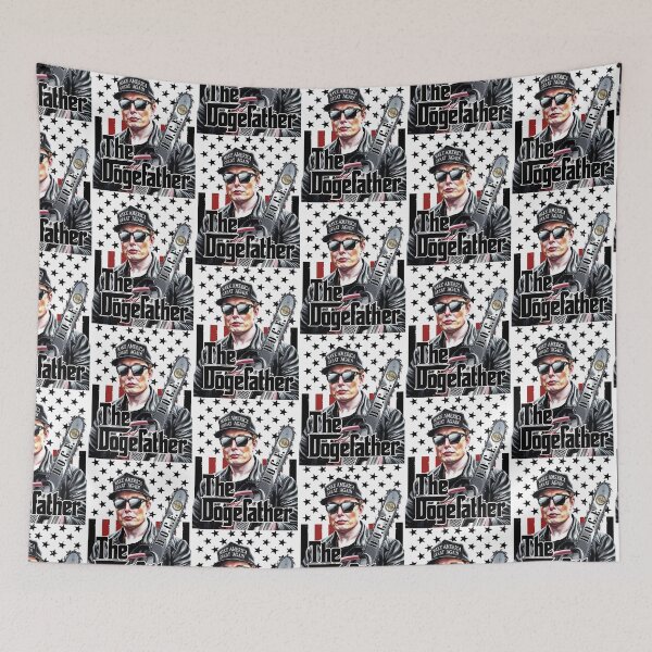 Item preview, The Dogefather Elon Musk designed and sold by Roy & Tiffany.