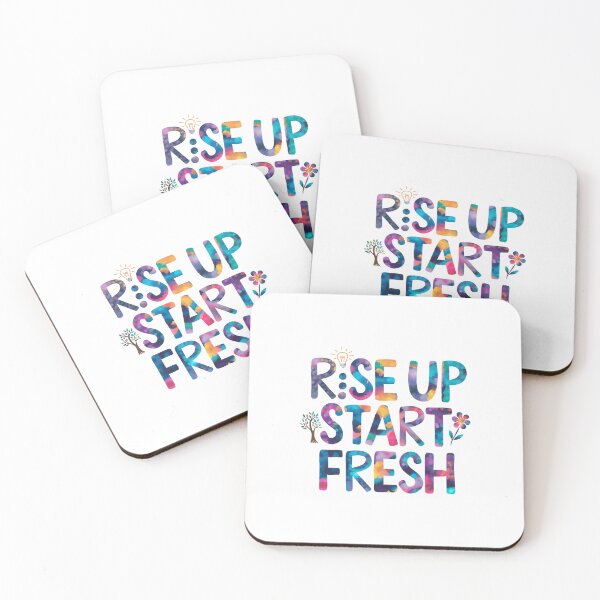 Item preview, Rise up. Start fresh. - Cute Watercolor Motivational Quotes designed and sold by RiceArtShop.