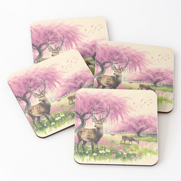 Item preview, Deer in Sakura Garden Bliss designed and sold by inkNext.
