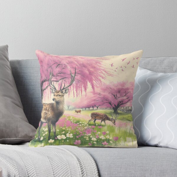 Item preview, Deer in Sakura Garden Bliss designed and sold by inkNext.