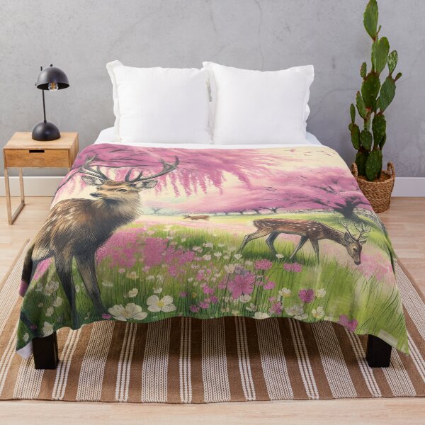 Item preview, Deer in Sakura Garden Bliss designed and sold by inkNext.