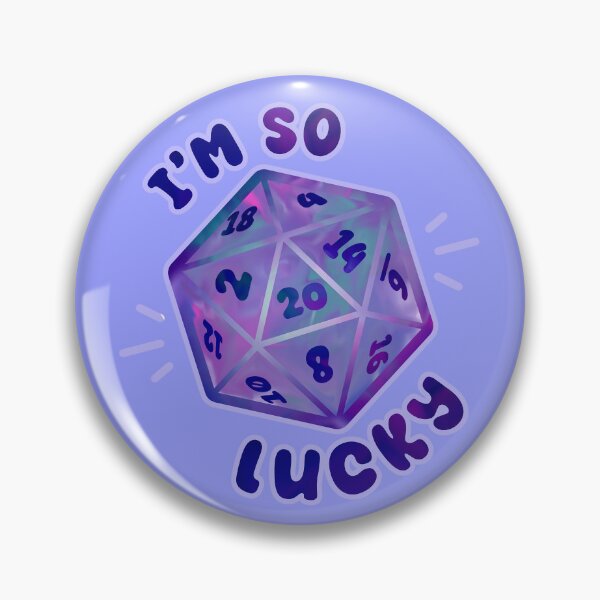 Item preview, I'm So Lucky D20 Dice designed and sold by SmallBeanCraftStudio.
