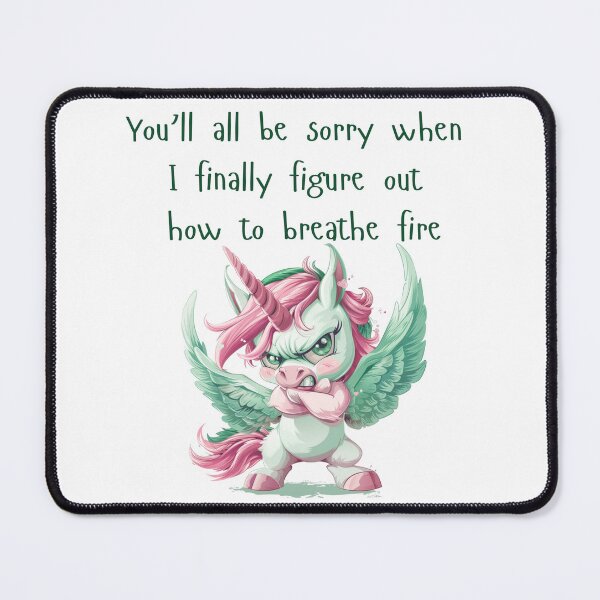 Item preview, Pink Dragon Breathing Fire Sarcastic Snarky Funny  designed and sold by kalyssa44.