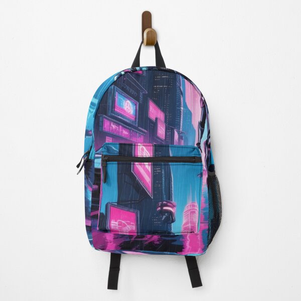 Item preview, Neon Robot City - Retro Cyberpunk Art for Gamers designed and sold by Bilikaru.