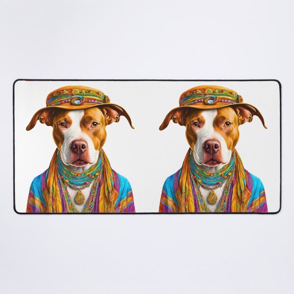 Item preview, Groovy 1970s Pitbull – Peace, Love & Retro Vibes designed and sold by Fredster1966.